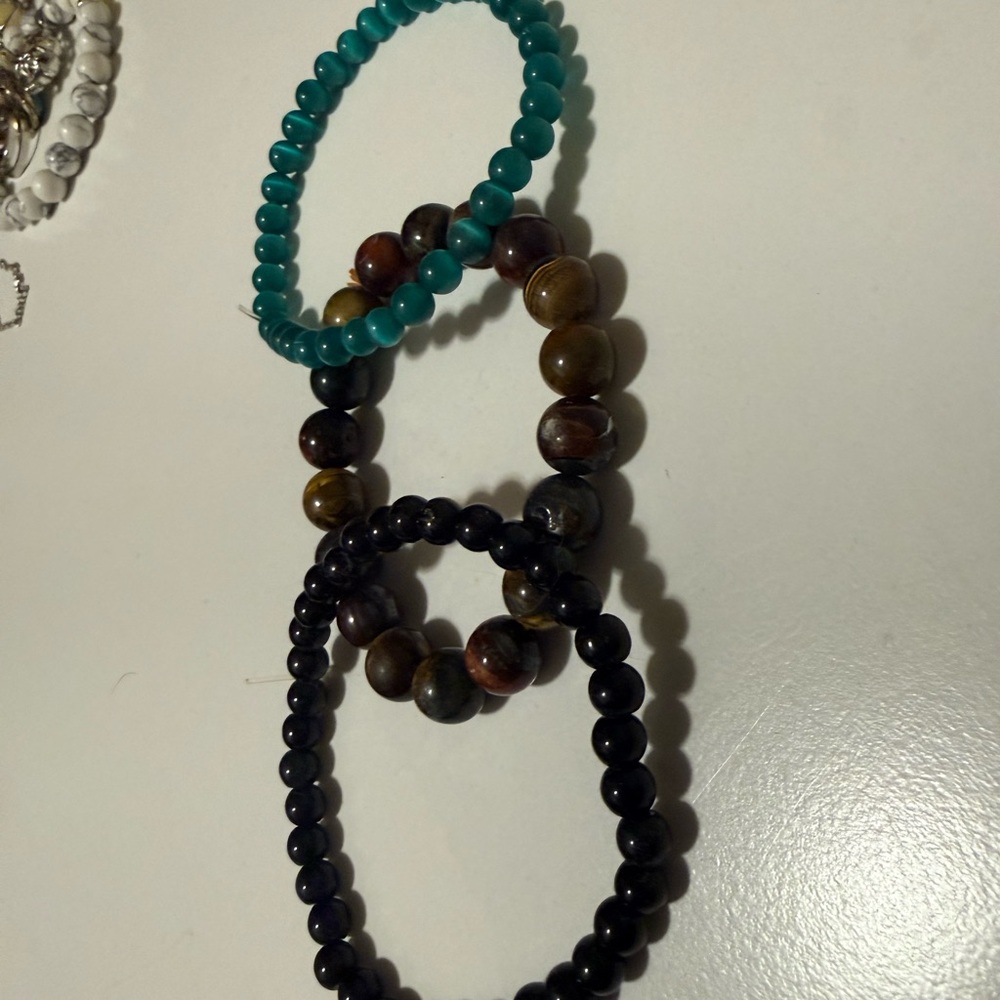 Elegant Beaded Bracelet Set - Multicolor